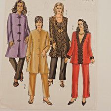 Butterick B4942 Miss Pluss Jacket/Pull on Pants SZ 18W - 32W B: 40 - 54" Uncut