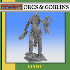 Gigante Orchi e Goblin Miniatura 32mm Wargame ToW Gargant Hill Mountain Behemat