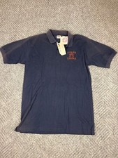 Vintage Auburn Tigers Polo Shirt Adult M Blue Casual Collared Logo Mens NWT