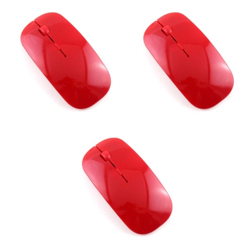 3pcs Ultra Thin Slim Mini 2.4GHz 1200 DPI USB Wireless Optical Mouse Mice