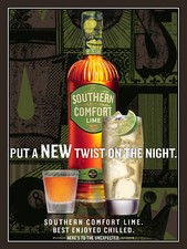 Southern Comfort, Retro metal Aluminium Sign vintage / man cave / Bar/ Pub