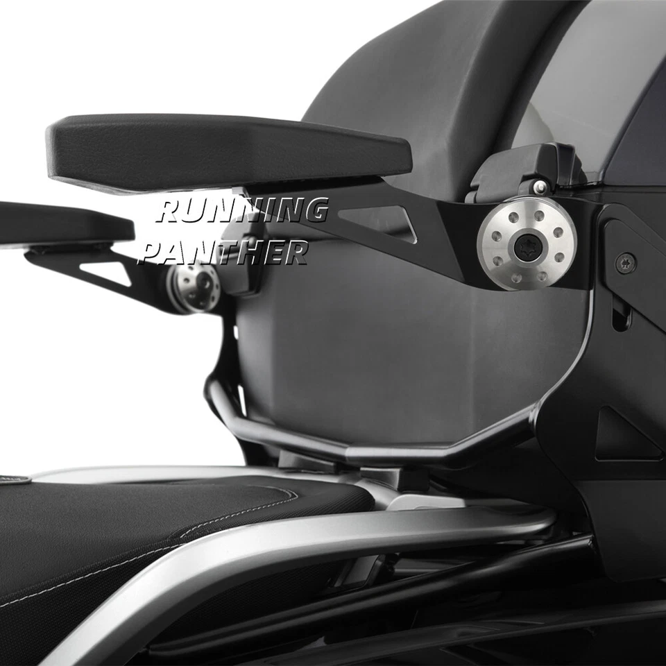 Reposabrazos ajustables para pasajero trasero moto BMW R1200RT R1250RT 2014-2025 Foto 3 de 4