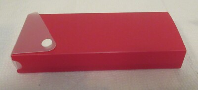 RED PENCIL AND PEN CARRYING CASE