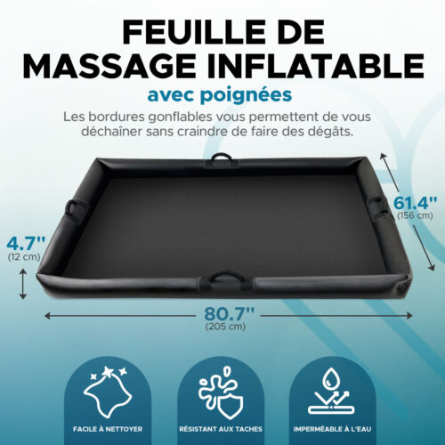 Eroticgel Inflatable Waterproof Massage Sheet with Handles 205cm x 156cm x 12cm - Picture 2 of 9