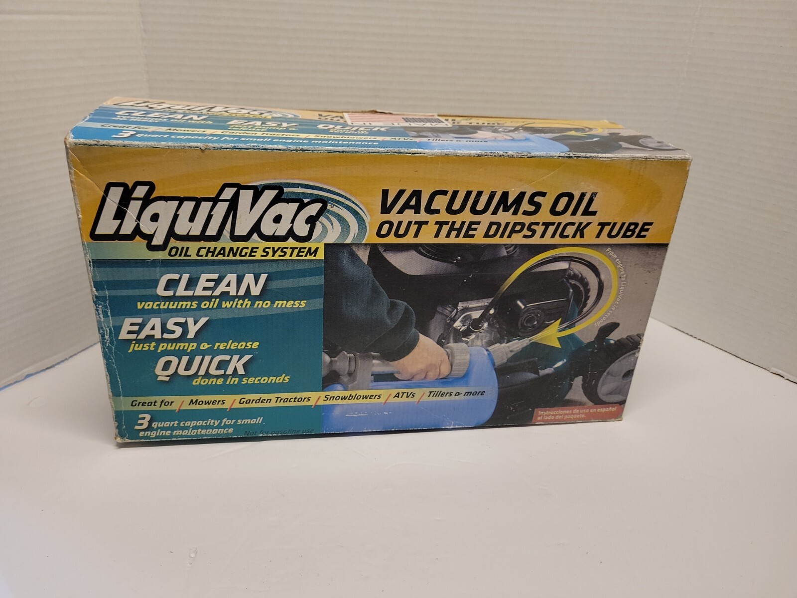 LiquiVac Oil Change System Vacuums Oil Out The Dipstick Small Engines