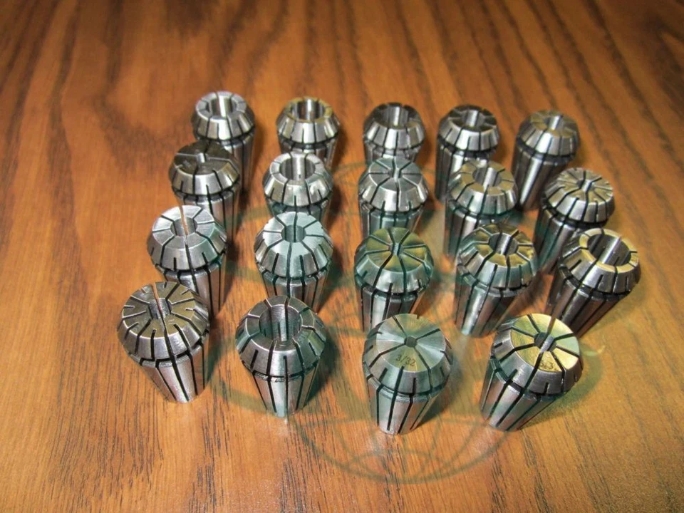 CNC TOOLING 19pcs/set ER16 COLLET SET Complete Sizes including all 16th, 32nds & 64th--New