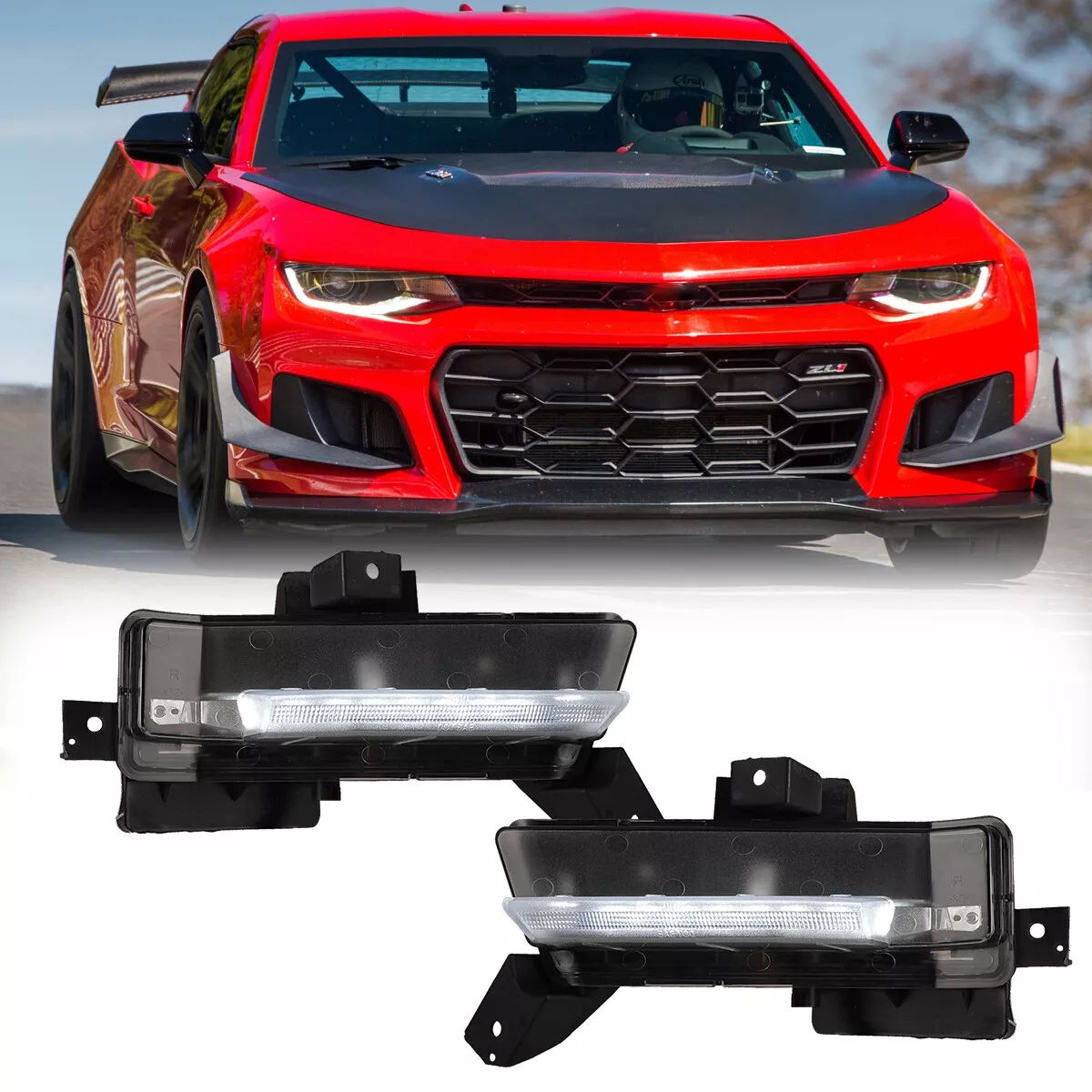 For Chevy Camaro SS 2016 2017 2018 Driving Fog Lights Front Bumper
