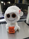 Ty Beanie Boos 6" Mist the White Halloween Ghost Ghoul Glitter Eyes 2016 — photo 1