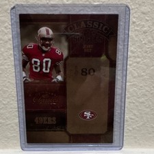 DONRUSS 2004 CLASSICS CLASSIC SINGLES JERRY RICE 49ERS NFL CARD #CS-9 862/1000