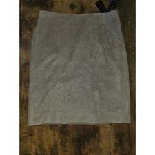 BCBG Max Azria  Jaylyn  Faux Suede Pencil Skirt Mocha Taupe Size XS, NWT 118 