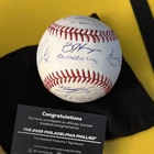 Fanatics 2025 Philadelphia Phillies Autographed MLB Baseball: Bryce Harper 10/10