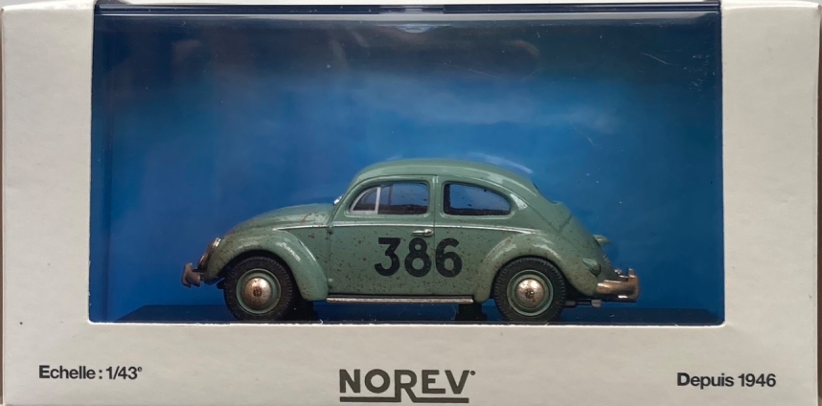 1/43 NOREV 840012 Volkswagen 1200 1954 Monte Carlo Rally #386 Prager & Culbert