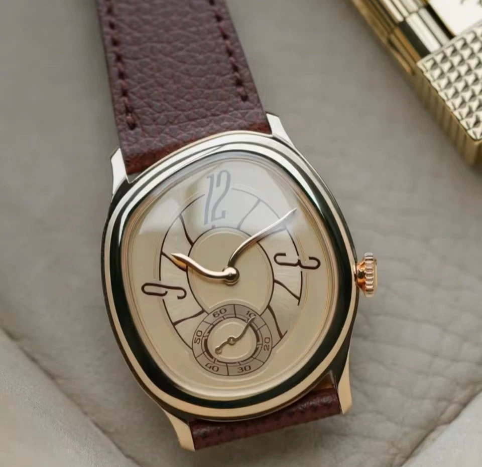 Mirage Gold Watch Dali Paris Crash Melting Vintage Rare French Homage Irregular - image 3 of 4