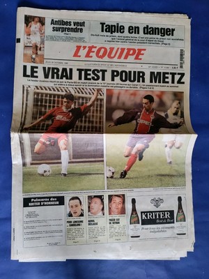 FC METZ/PSG Zeitung Die Mannschaft 26.10.1995