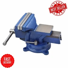 6" Mechanic Bench Vise Table Top Clamp Press Locking Swivel Base Heavy Duty