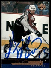 1999-00 Upper Deck Dan Hinote Rookie Auto Colorado Avalanche #209