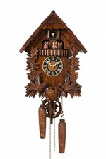 Quartz Cuckoo Clock 2 Birds, Nest HO 6442-4TQnu NEW