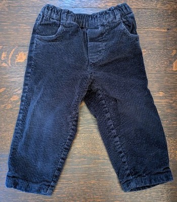 Jacadi Paris Navy Blue Corduroy Pull-On Pants - 24 Months