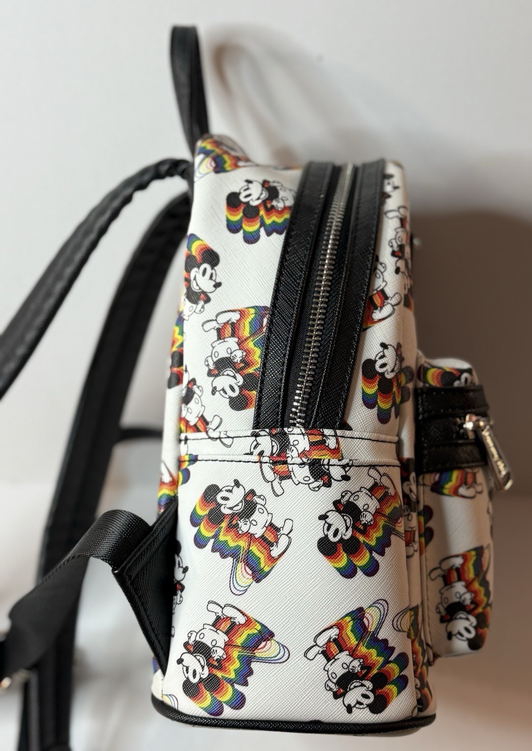 Rainbow Mickey Mouse Loungefly Backpack - image 4