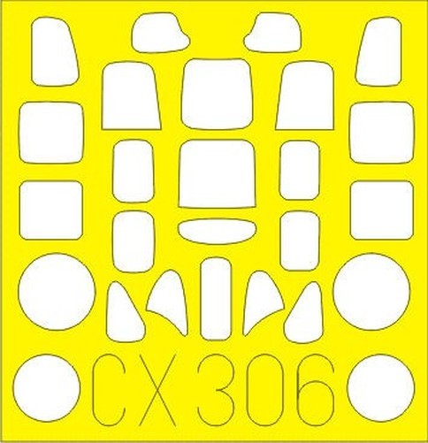 Eduard Accessories Cx306 - 1:72 A6M2 Zero for Airfix - Masking Foil - New
