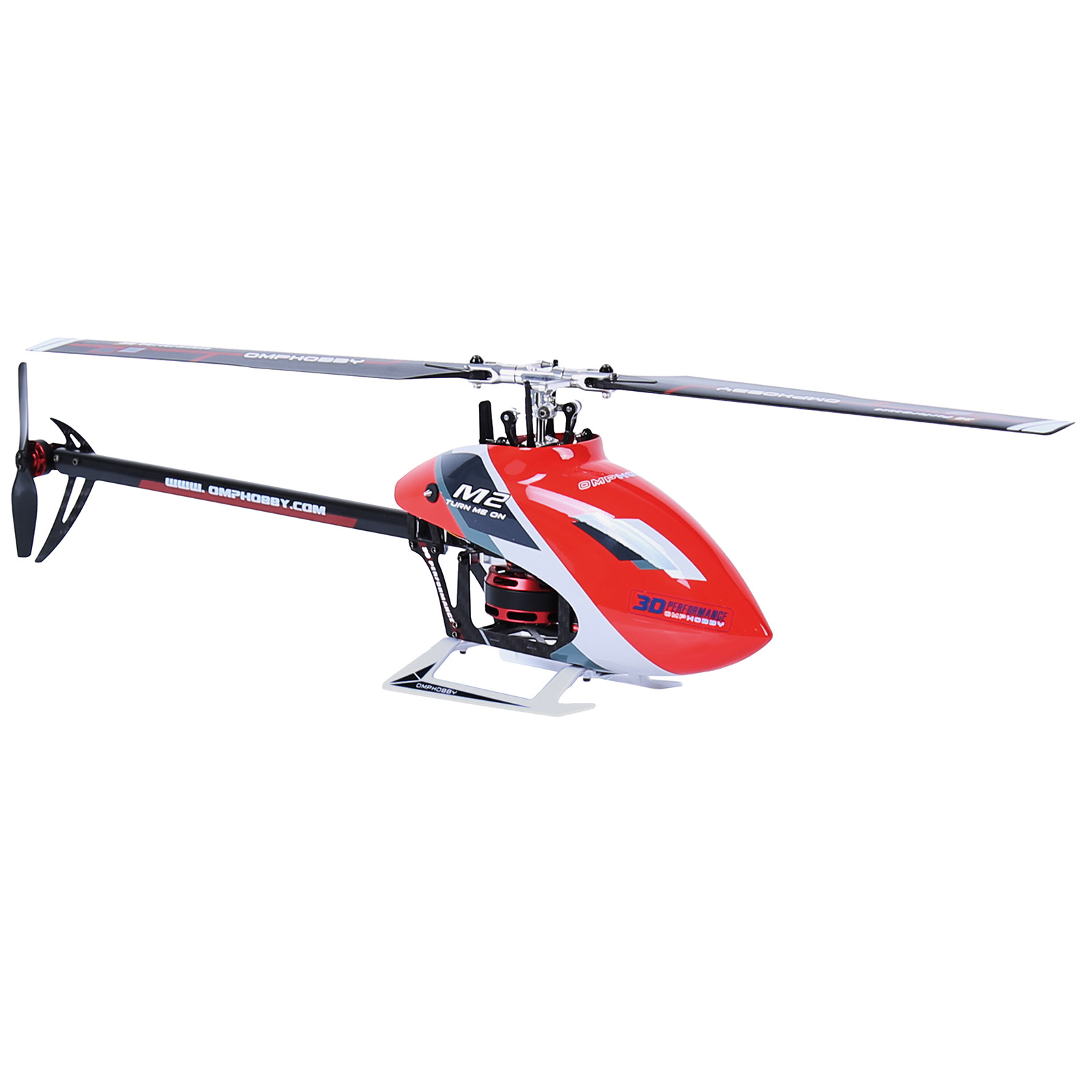 OMPHOBBY M2 EVO MK2 RC Helicopter for Adults(PNP Version,Red
