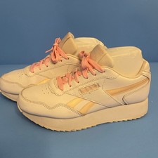 Vintage Reebok Pink White Althletic Sneakers size 7 Unisex Shoes