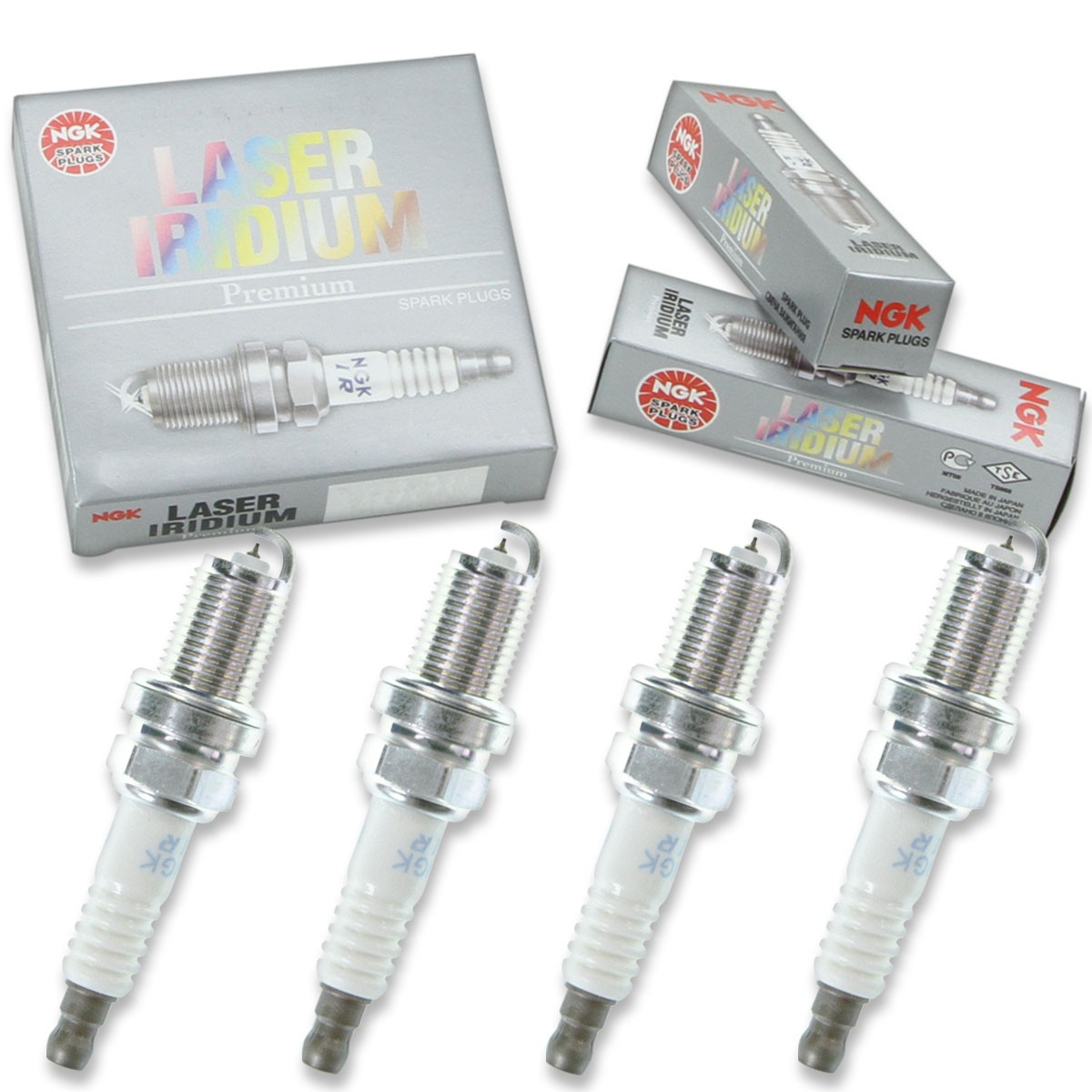 4 pc NGK 1313 FR5EI Laser Iridium Spark Plugs for PK16TT MN163235 K16PSRB8 po