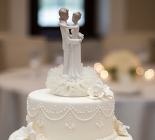 8  Ceramic Porcelain Figurine David Tutera Wedding Cake Topper Bride and Groom.
