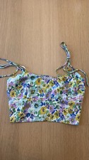 Resa Kai Revolve Monet Multicolor Floral Print Tie Shoulders Silky Size XS A1445