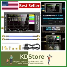 Upgraded NanoVNA-F V2 Vector Network Analyzer 50kHz-3GHz Touchscreen, Long Ba...