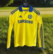 Chelsea FC Football Jersey Shirt Adidas Samsung Size L Youth Vintage Soccer