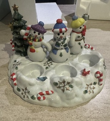 NOS Partylite P7650 Snowbell Tealight/Pillar Holder  - Read