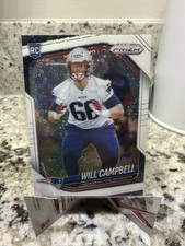 2025 Panini Prizm Will Campbell White Disco Prizm Rookie