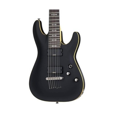 Schecter 3662 7-String Solid-Body Electric Guitar, Aged Black Satin