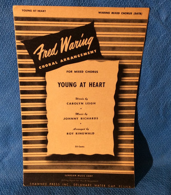 Vintage Sheet Music Young at Heart for Mixed Chorus Loc CT