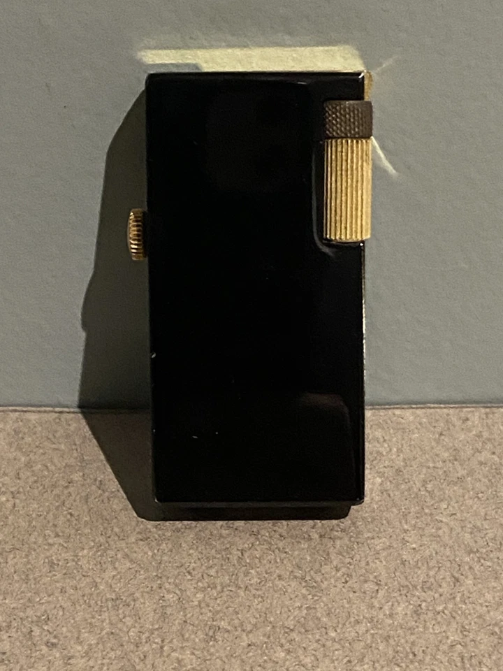 Briquet - montre de poche Foska 17 rubis étanche noir et or - Photo 2/4