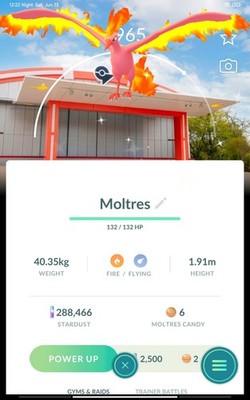 Pokemon Shiny Moltres Background #146 Go | 30 Days Friendship Trade