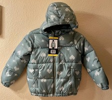 Miles The Label Green Kids Puffer Jacket, Size 5T
