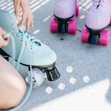 10Pcs Durable PU Shock Pads for Roller Skate Repair White Shock Absorber Kit