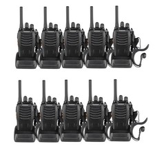 10 x Baofeng BF-88A Two Way Radios 462 467MHz Walkie Talkies Compact 16 Channel