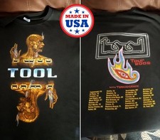 Tool band Tour 2002 Black short sleeve Unisex T shirt Graphic tee reprint