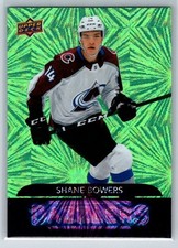2020-21 Upper Deck Series 2 Dazzlers Green #DZ-62 Shane Bowers Rookie Avalanche