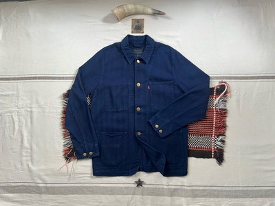 Levi's Engineer Chore Jacket M Herringbone Indigo NEU Deadstock NOS BNWOT Rare