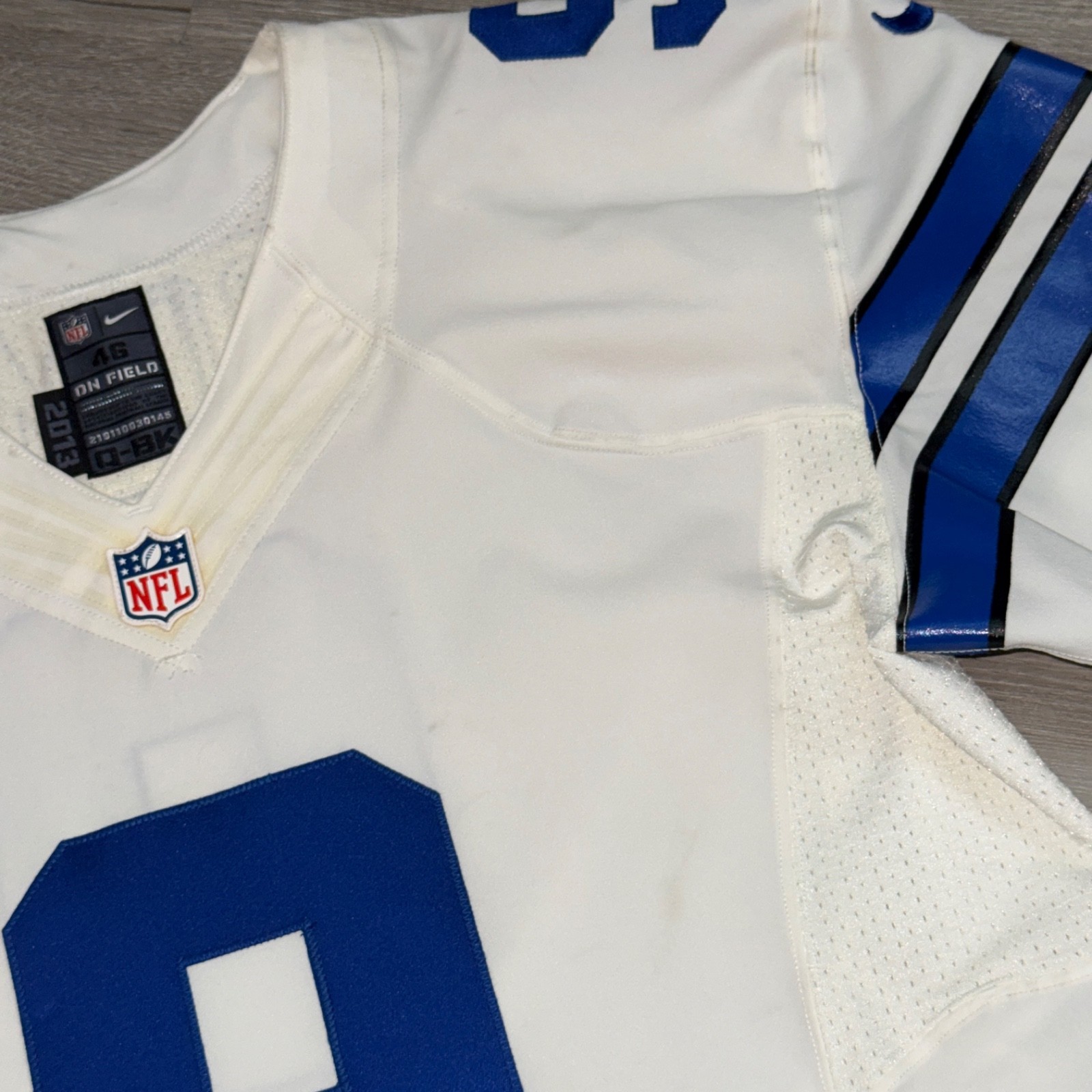 TONY ROMO Pro Cut 2014 Dallas Cowboys Jersey Nike 46 Authentic Team Issue Game
