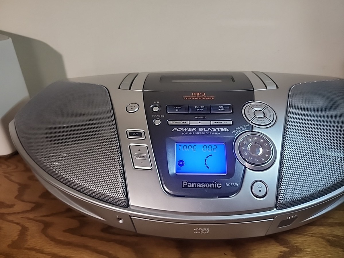 Panasonic RX-ES29 Power Blaster CD Player Cassette Tape FM/AM/MW