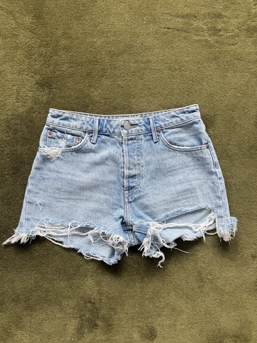 Grlfrnd Light Was Jean Shorts Size 25