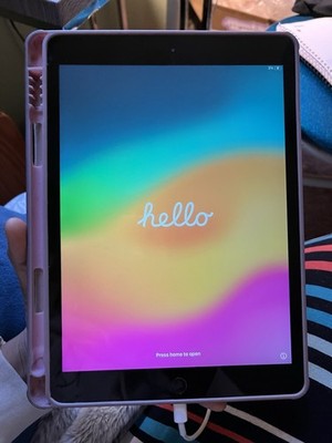 Apple iPad Tablet Gray, Apple iPad Series, Model iPad, Gray Color, Apple Brand