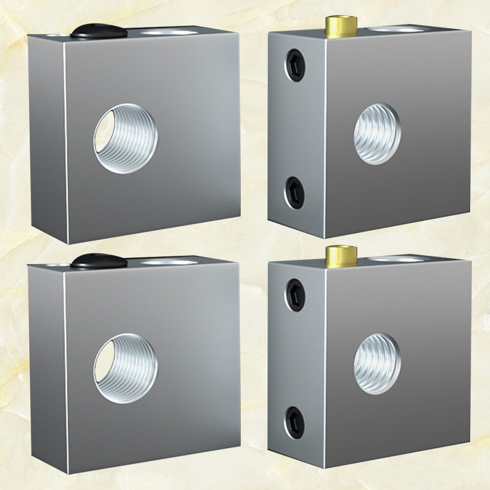 4pcs 3d Printer Heating Block 3d Printer Heater Block (Silver) 3d Printer Parts