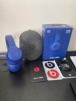 Beats By Dre Solo Pro Active Noise Cancelling Headphones On-Ear Dark  Blue UK