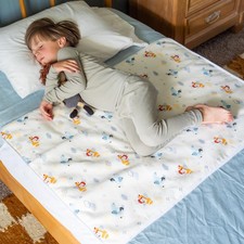 Tuckable Side Bed Wetting Pads Toddlers, Reusable Washable Waterproof Baby Po...